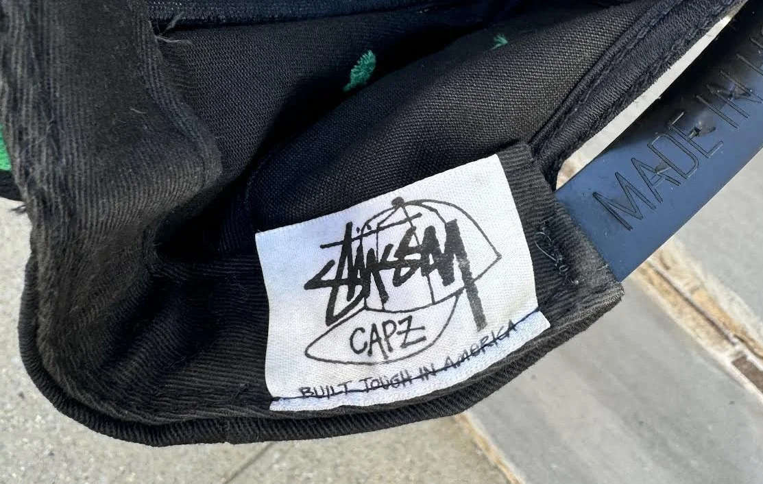 Vintage Stussy NHL Black / Red / Green Snapback — RootsBK